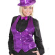 GILET EN PAILLETTES VIOLET XL