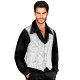 GILET EN PAILLETTES ARGENT XL