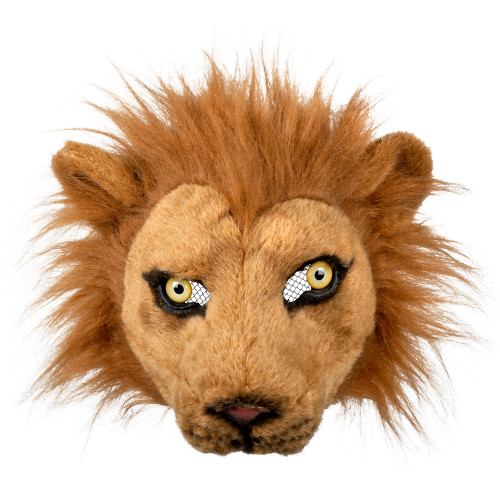 DEMI MASQUE PELUCHE LION