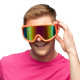 LUNETTES DE SKI ORANGE FLUO