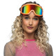 LUNETTES DE SKI ORANGE FLUO