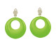 PAIRE BOUCLE D'OREILLE VERTE