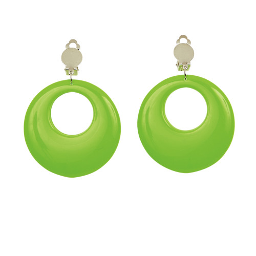 PAIRE BOUCLE D'OREILLE VERTE