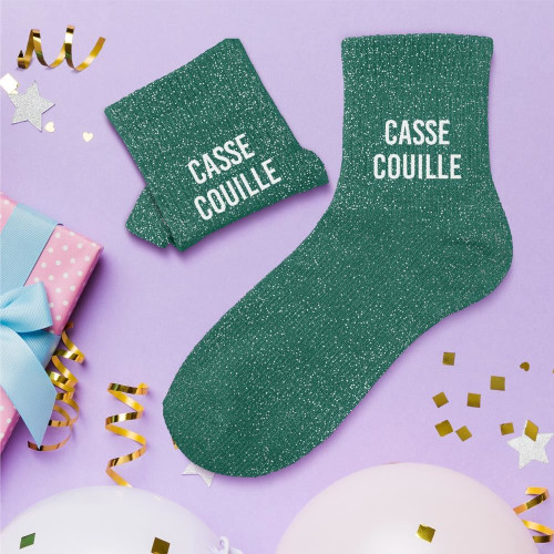 CHAUSSETTES COURTE PAILLETTES CASSE COUILLES