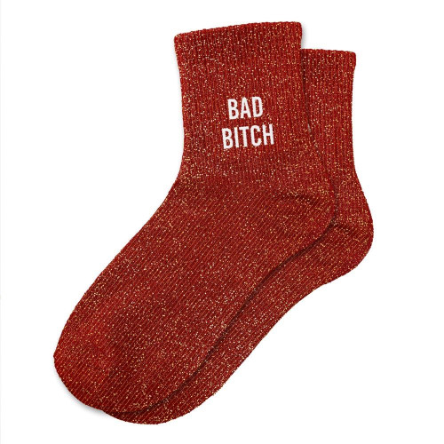 CHAUSSETTES COURTE PAILLETTES BAD BITCH