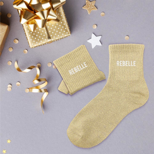 CHAUSSETTES PAILLETTES REBELLE