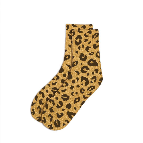 CHAUSSETTES COURTES PAILLETTES LEOPARD