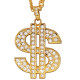 COLLIER DOLLAR STRASS" 65 CM