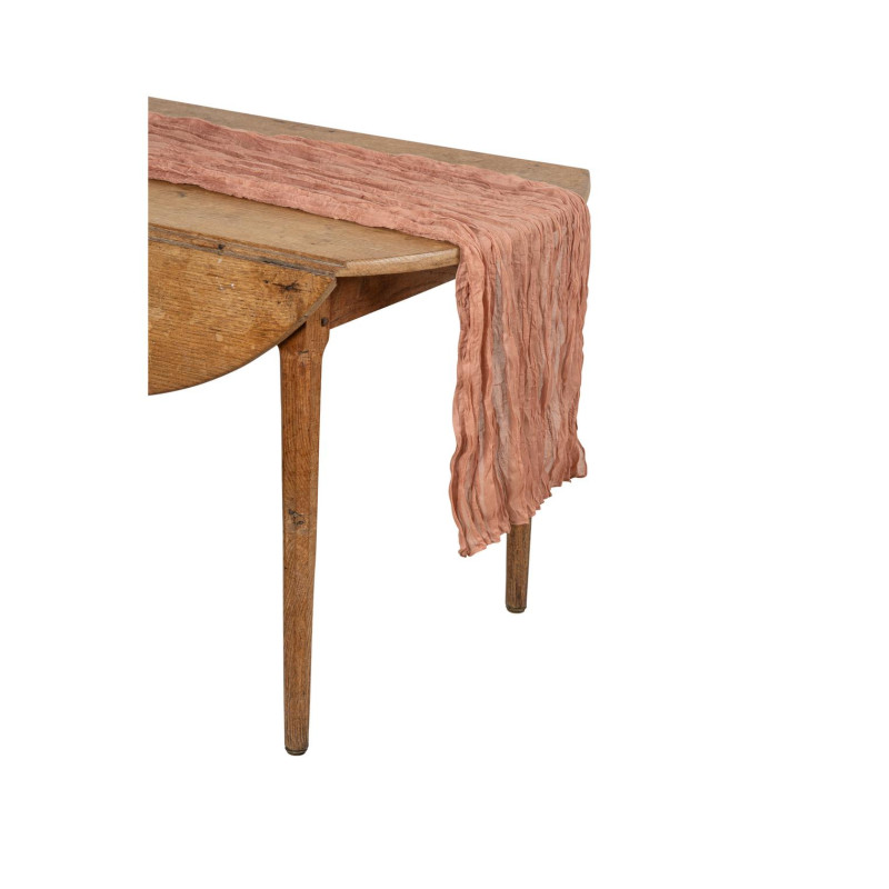 CH.TABLE CHEESECLOTH DUSTY ROSE POUDRE