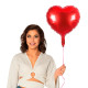 BALLON ALU COEUR ROUGE