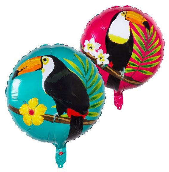 Ballon aluminium Joyeux Anniversaire Paradise 45 cm