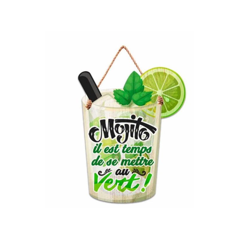 Plaque Forme Mojito Ouest Fetes