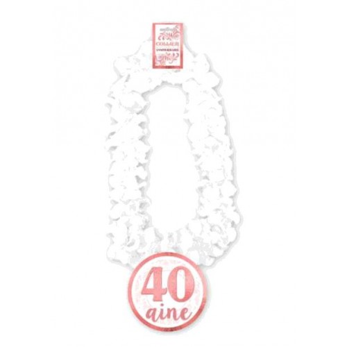 COLLIER FLEUR ANNIVERSAIRE FEMME 40 AINE