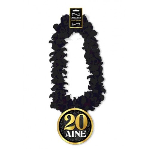 COLLIER FLEUR ANNIVERSAIRE HOMME 20 AINE