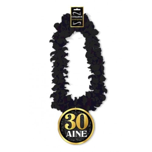 COLLIER FLEUR ANNIVERSAIRE HOMME 30 AINE