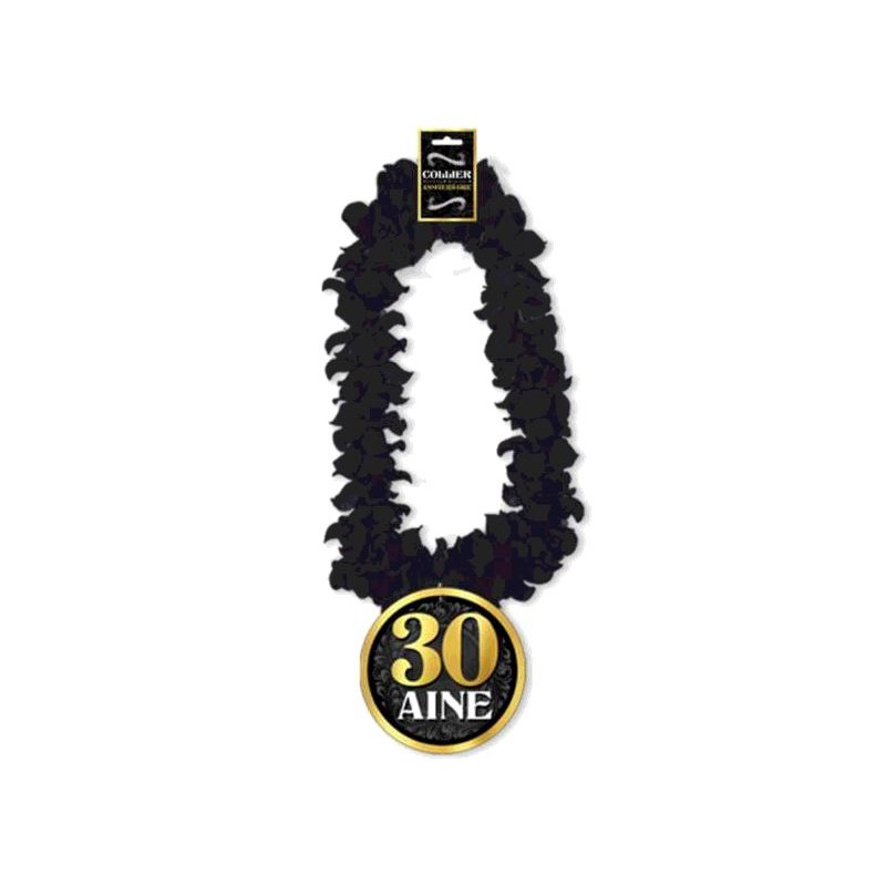 COLLIER FLEUR ANNIVERSAIRE HOMME 30 AINE