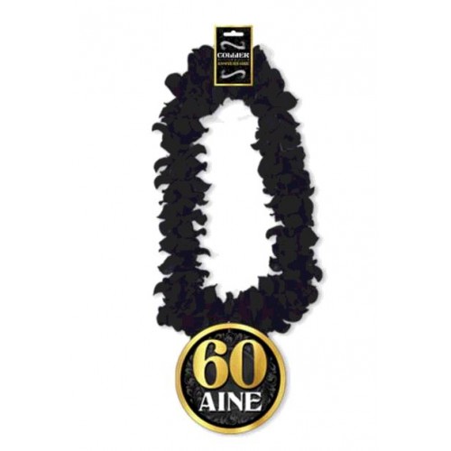 COLLIER FLEUR ANNIVERSAIRE HOMME 60 ANS