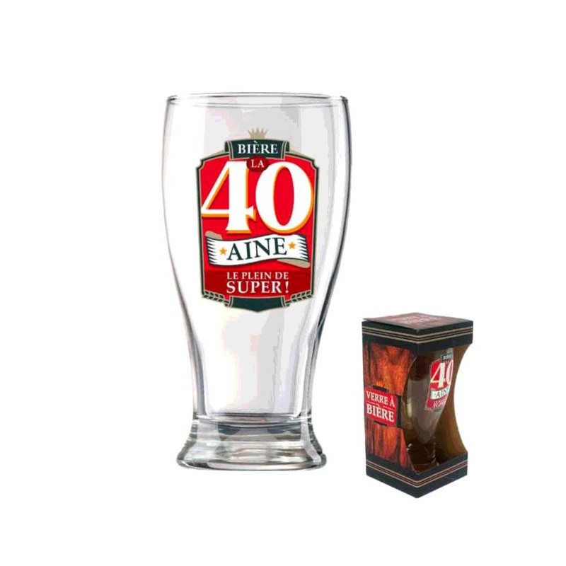 VERRE A BIERE 40 ANS