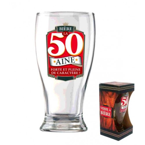 VERRE A BIERE 50 ANS