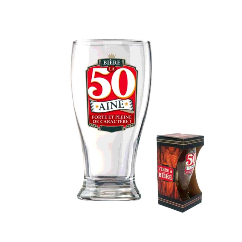 VERRE A BIERE 50 ANS