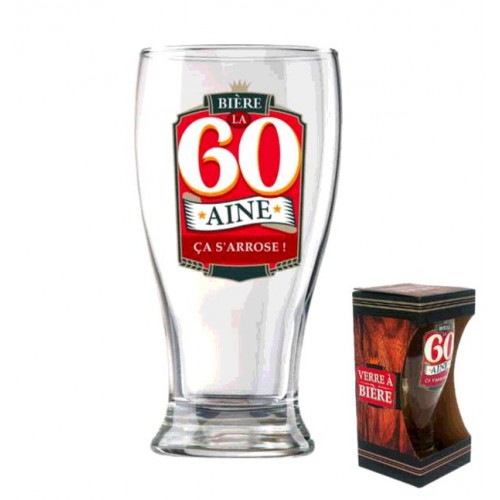 VERRE A BIERE 60 ANS