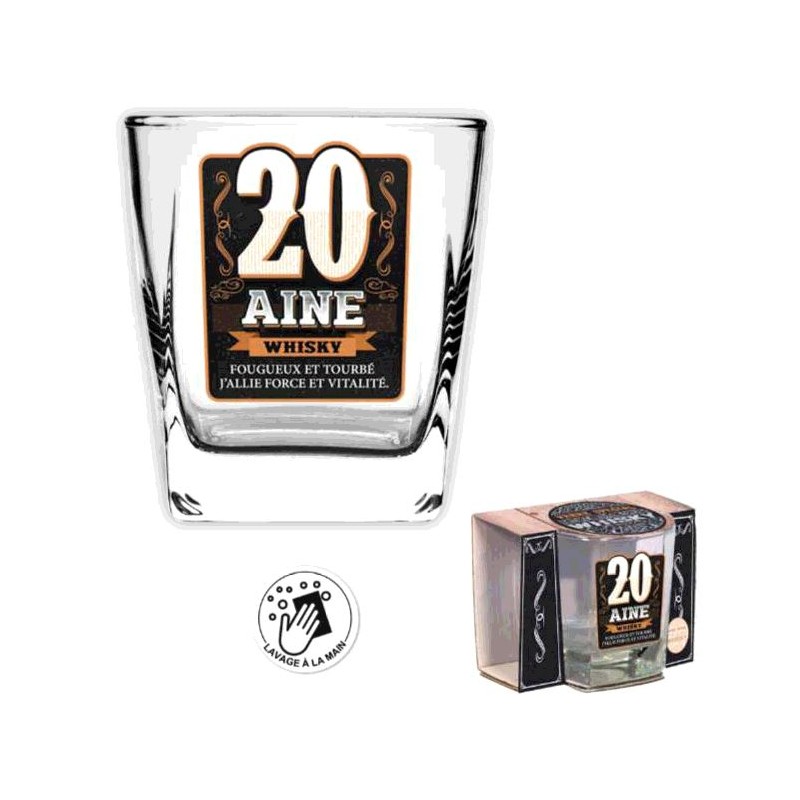 VERRE WHISKY 20 ANS