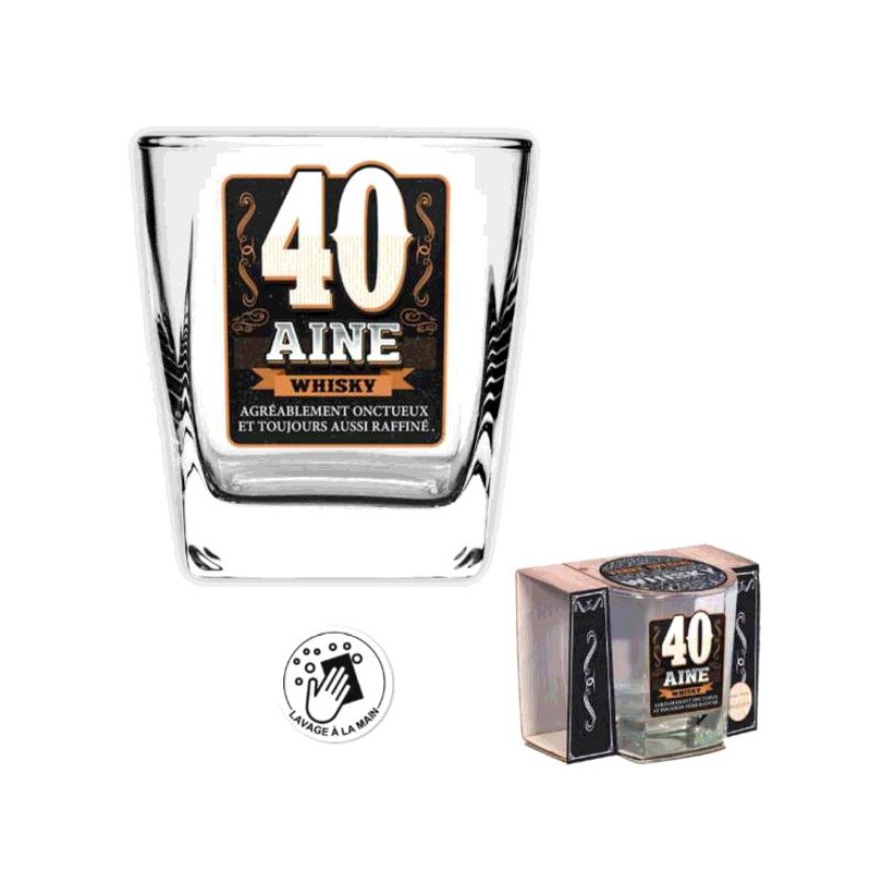 Verre Shooter Anniversaire 40 Ans - cadeaux