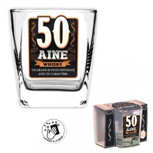 VERRE WHISKY 50 ANS