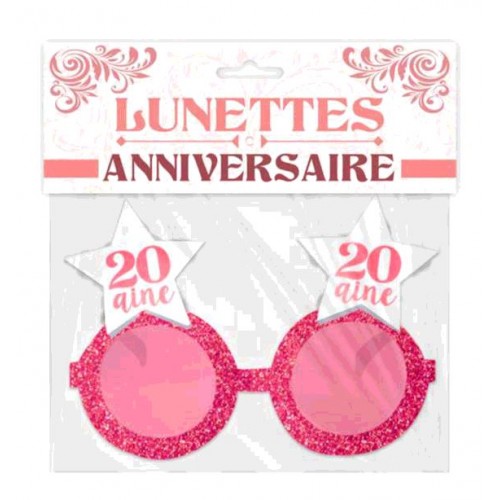 LUNETTES ETOILE ANNIVERSAIRE 20 AINE