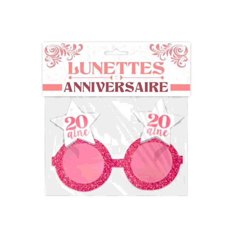 LUNETTES ETOILE ANNIVERSAIRE 20 AINE