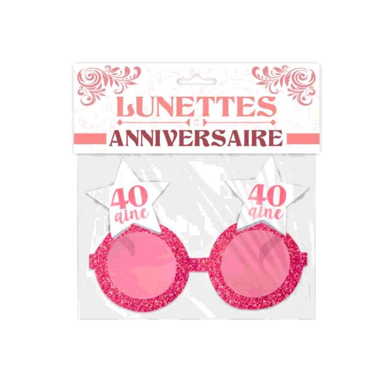 LUNETTES ETOILE ANNIVERSAIRE 40 AINE