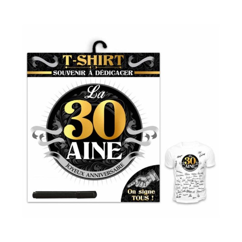 TEE SHIRT ANNIVERSAIRE 30 ANS HOMME