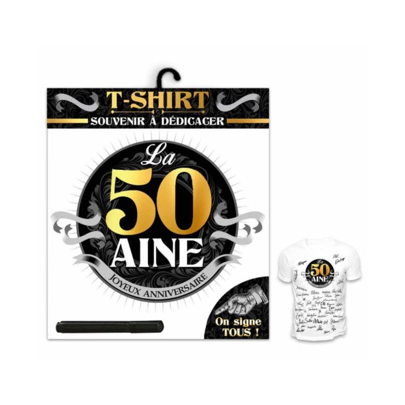 TEE SHIRT ANNIVERSAIRE 50 ANS HOMME