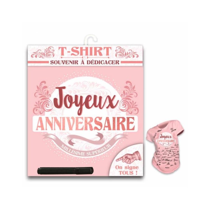 TEE SHIRT ANNIVERSAIRE FEMME