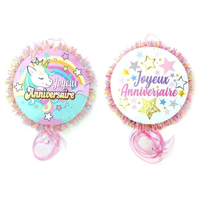 Pinata Joyeux Anniversaire Licorne Ouest Fetes