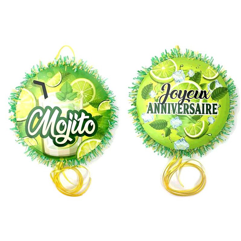 Pinata Joyeux Anniversaire Mojito Ouest Fetes