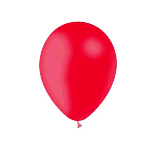 100 BALLONS ROUGE DIAMETRE 28CM