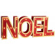 LETTRES NOEL LUMINEUSES ROUGE