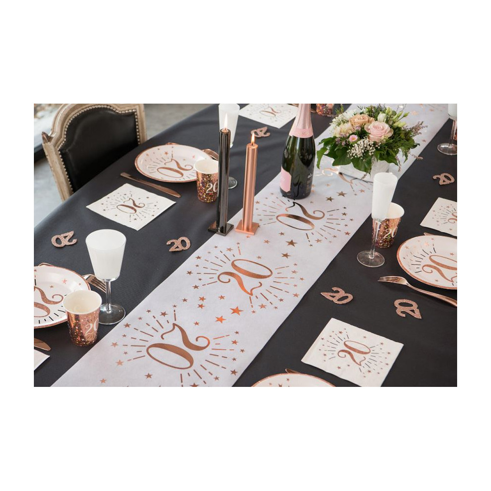 Chemin Table Age 18 Ans Rose Gold Ouest Fetes
