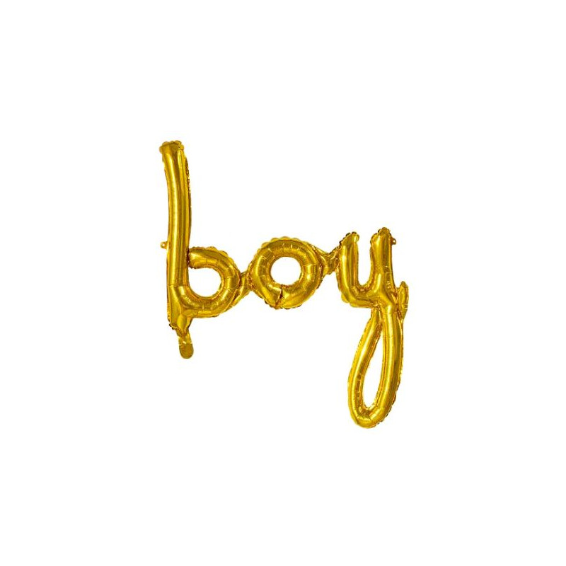 BALLON ALU LETTRES BOY 70X60CM