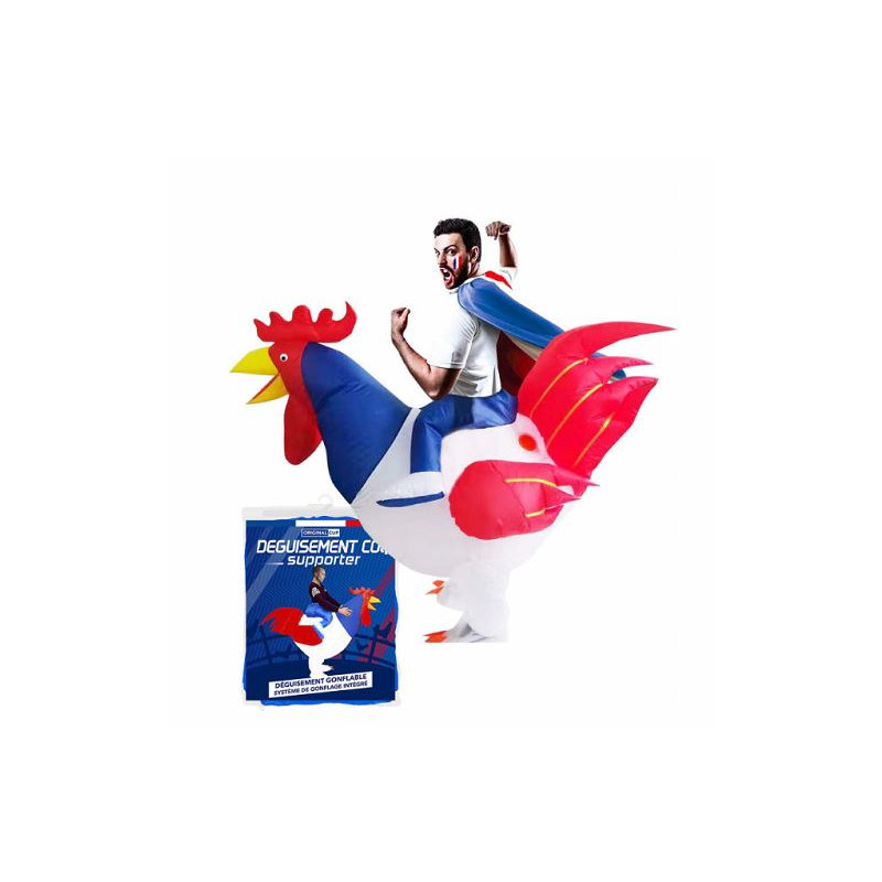 COSTUME GONFLABLE COQ SUPPORTER