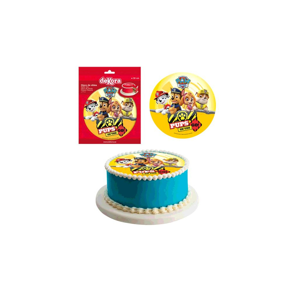 DISQUE AZYME 20CM PAW PATROL - Ouest Fetes