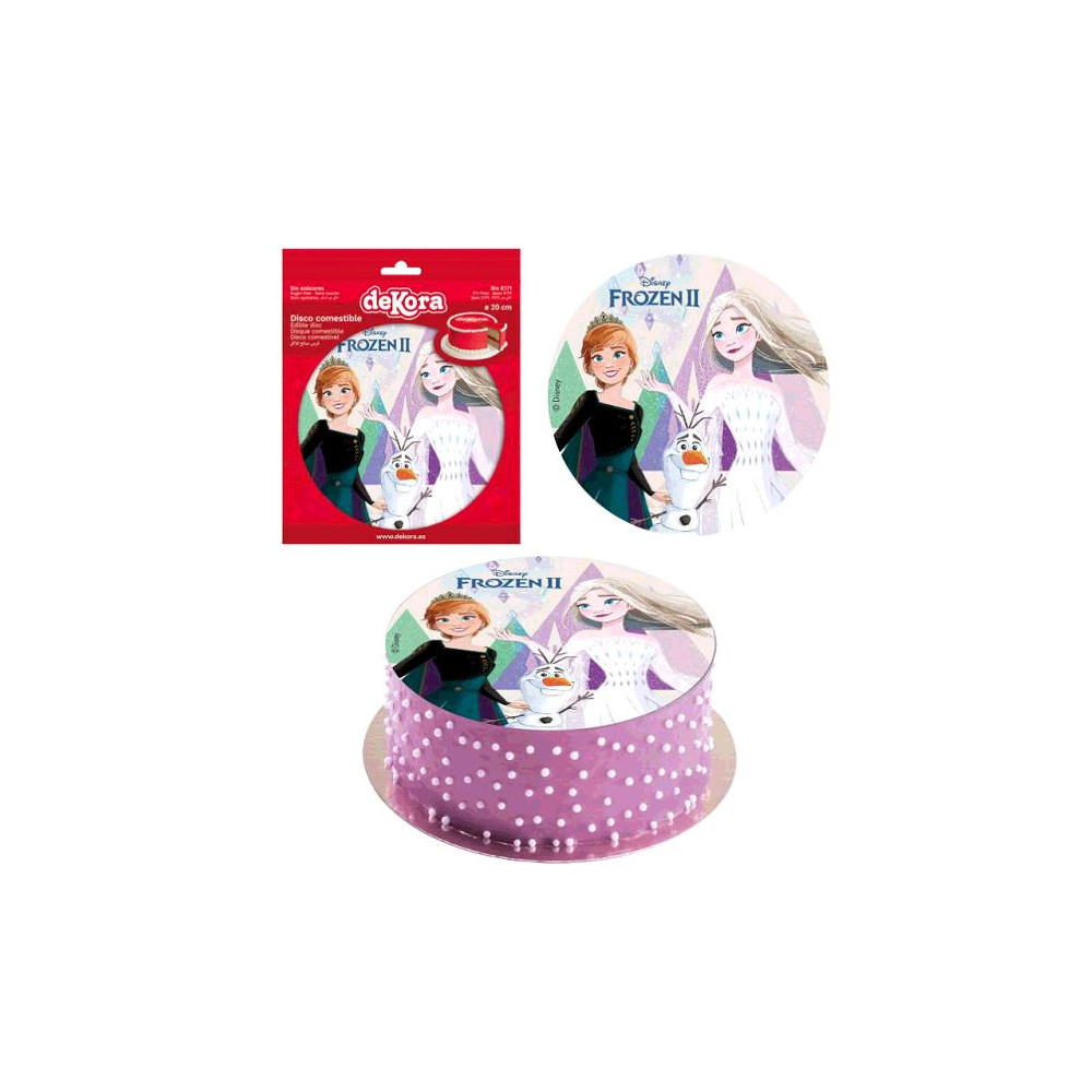 DISQUE AZYME 20CM FROZEN II - Ouest Fetes