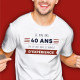 T-SHIRT "40 ANS D'EXPERIENCE" XL