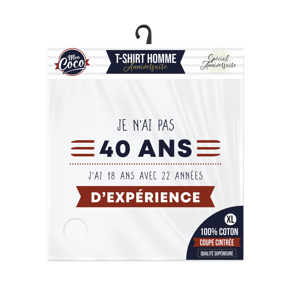 Mug Je n'ai pas 40 ans j'ai 20 ans + 20 ans d'expérience